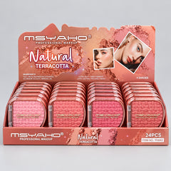 MSYAHO Natural Terracotta Baked Blush Set