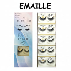 Emaille 3D HD False Eyelashes - Pack of 10