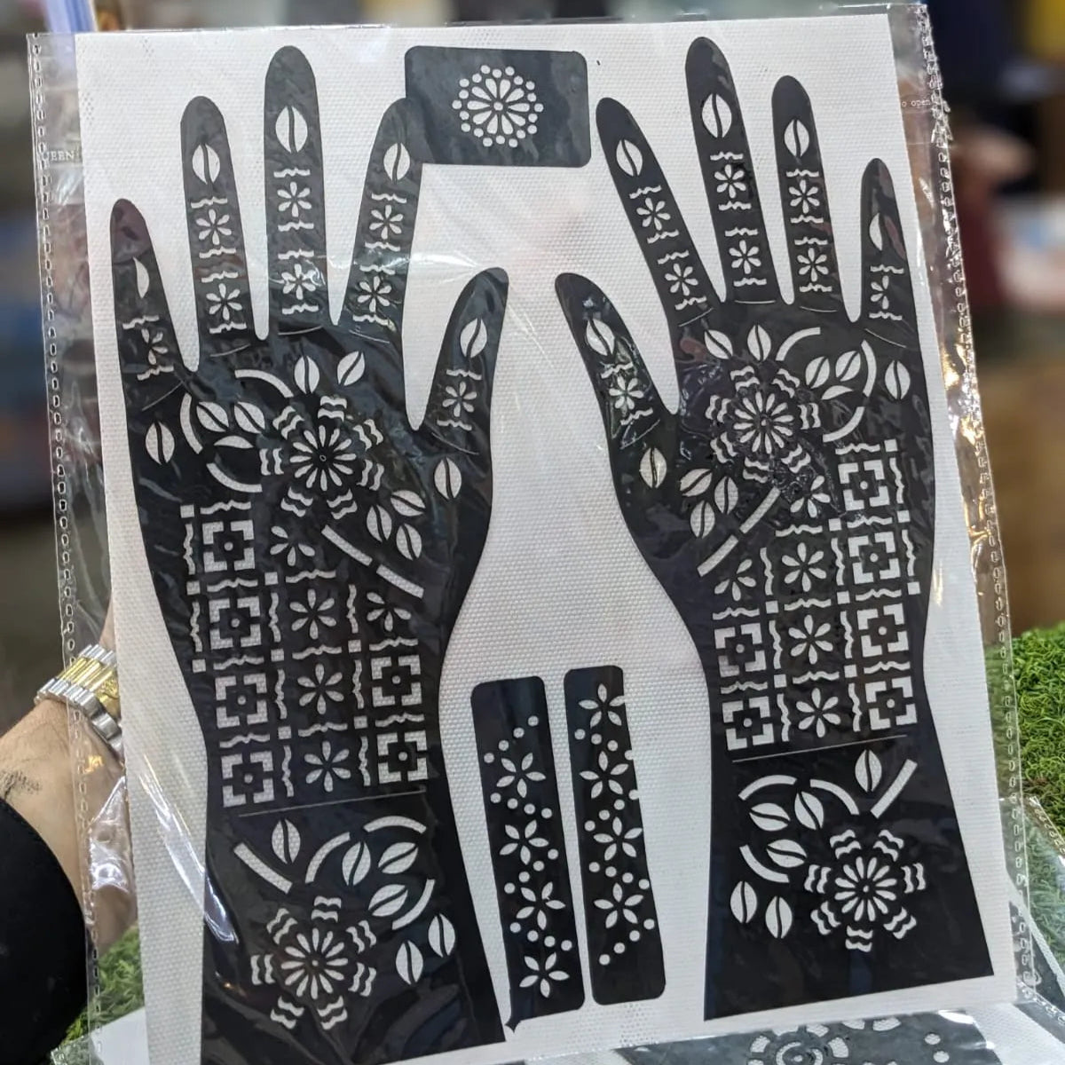 Full Hand Mehndi Stencil Design