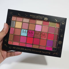 Miss Rose Professional Matte & Shimmer Eyeshadow Palette - 40 Color