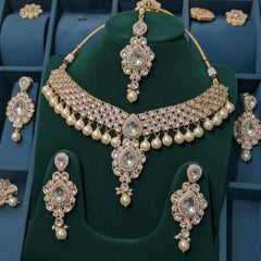 Kundan Shisha Necklace Set