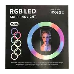 RGB LED Ring Light 36cm with 16 Colors -  MJ36