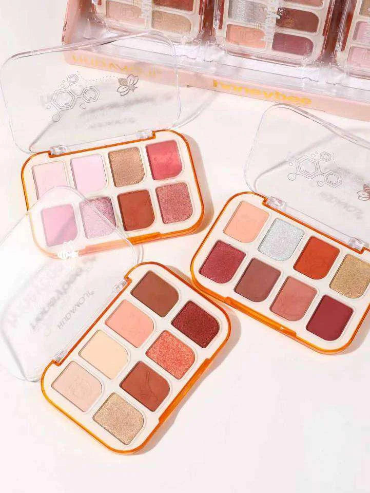 HUDAMOJI Honey Bee Eyeshadow Palette - 8 Colors