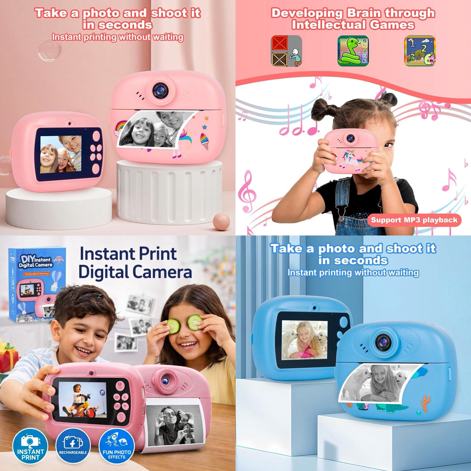 Instant Print Digital Camera for Kids  - Each