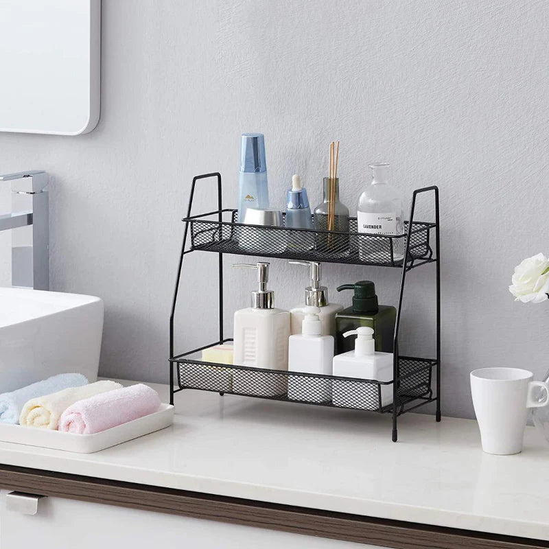 2 Layer Multi-Purpose Mini Portable Iron Organizer
