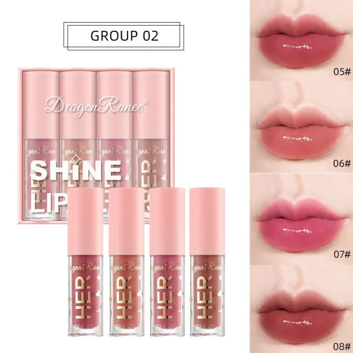 Dragon Ranee "Her Shine" Lipgloss – 4 Piece Set