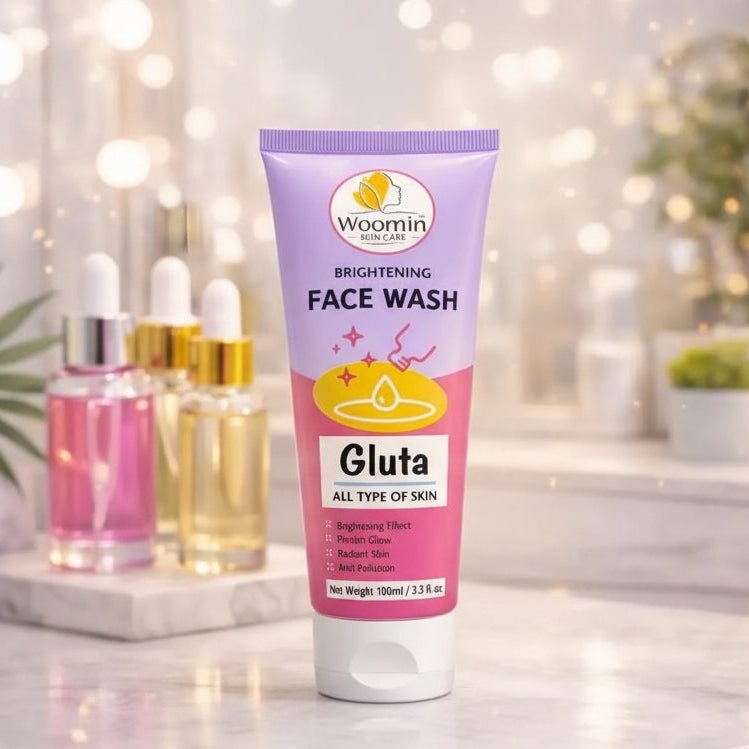 Woomin Skin Care Gluta Brightening Face Wash-100ml