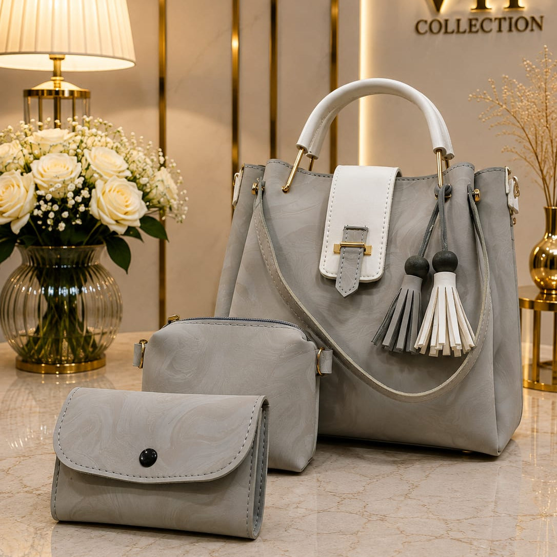 Stylish 3-Piece Handbag SeT for Women
