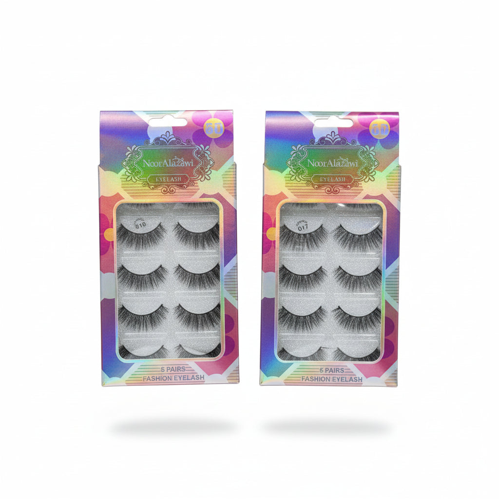 NoorAlažawi Fashion Eyelashes - 5 Pairs