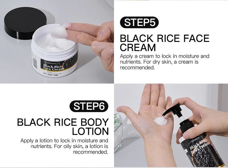 KORMESIC tender brighten skin tone black Rice Face Cream - 120g