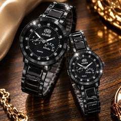 AD.ONE Luxury Ceramic Bracelet Quartz Couple Watch