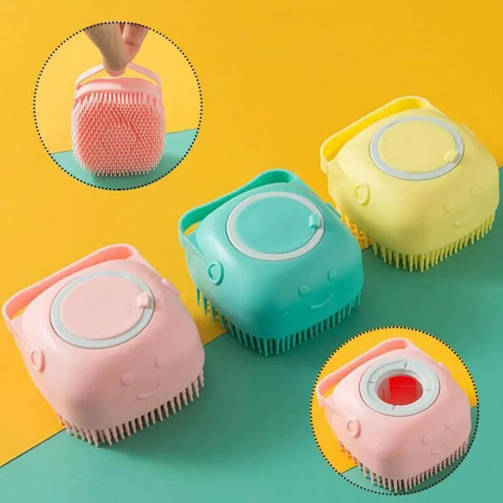 Soft Silicone Bath Brush Body Exfoliator Massage – For Smooth & Glowing Skin