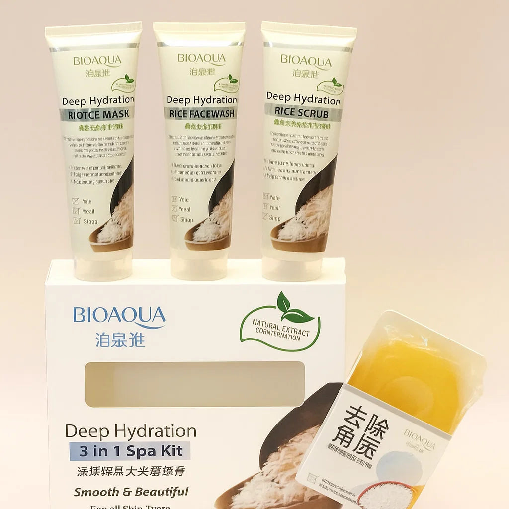 BIOAQUA Deep Hydration 3in1 Spa kit with Free Rice Soap