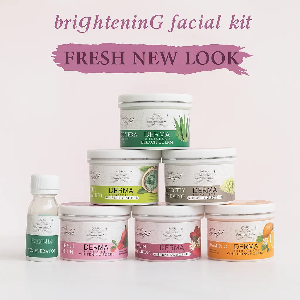 Derma Extra Shine New Brightening Facial Kit - 250g Each