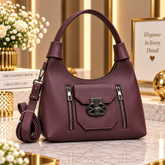 Women's Classic Leatherette Shoulder & Crossbody Bag