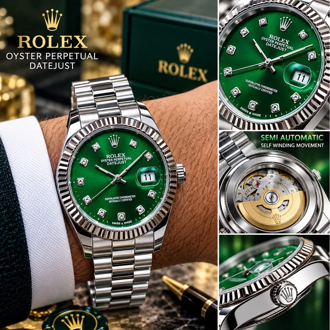 Rolex Datejust Two Tone Watch