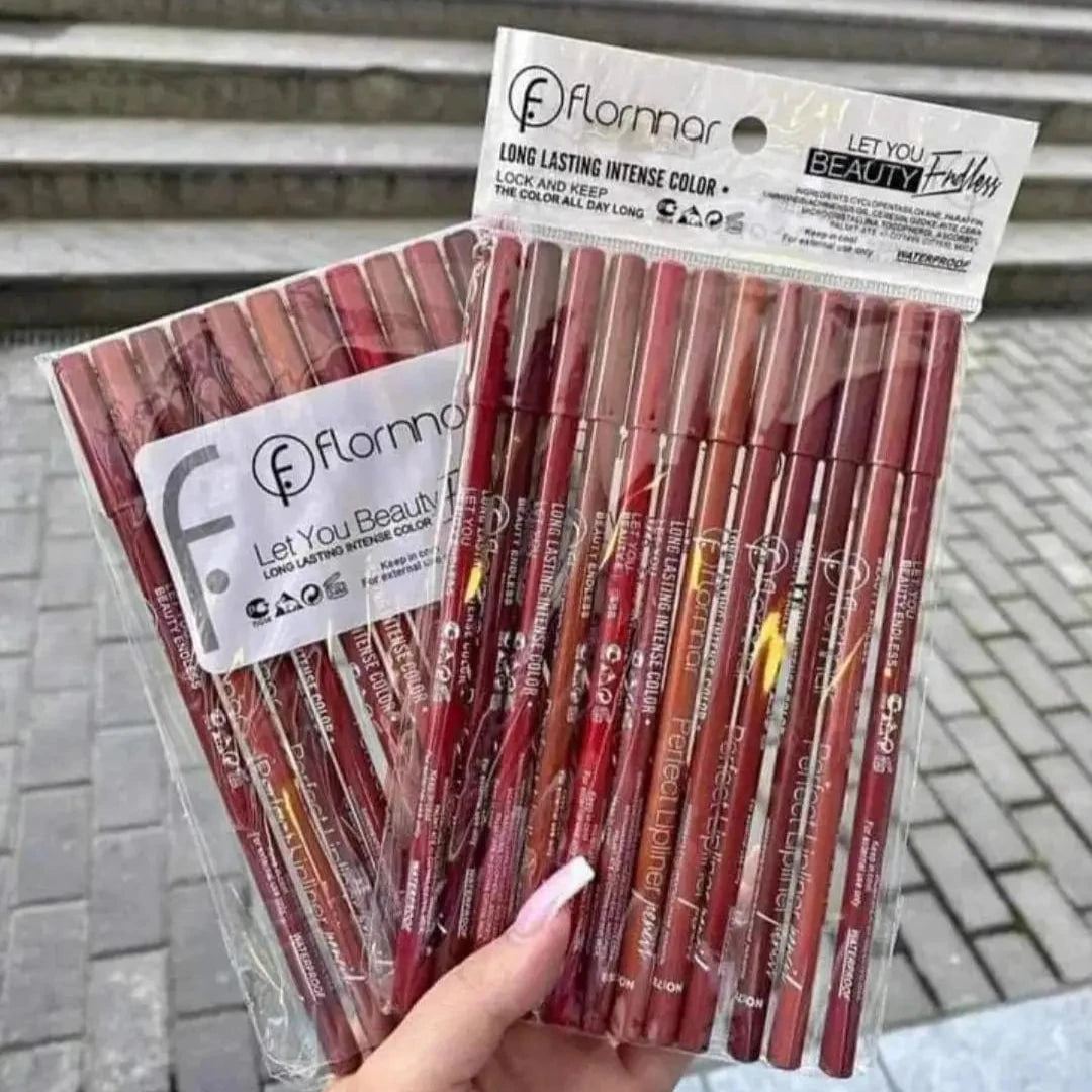 Flarmor Perfect Lip Liner Pencil 12Pcs