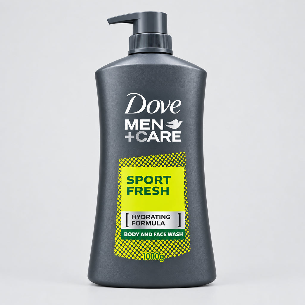 Dove Men Sport Fresh Body & Face Wash - 1000g