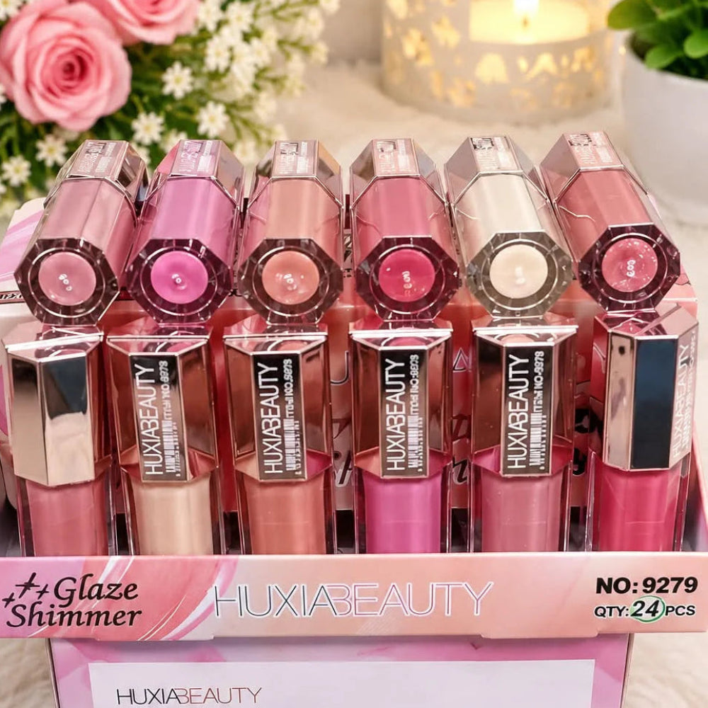 HUDABEAUTY Glaze Shimmer Nude Lip Gloss