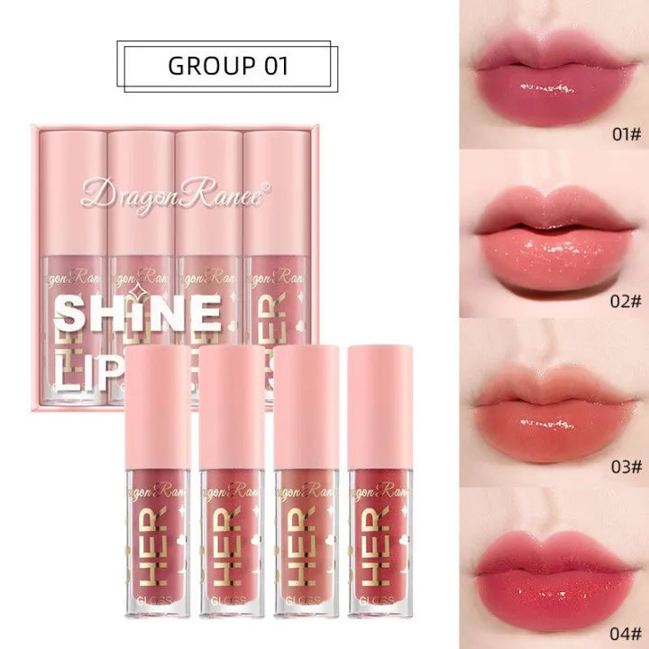 Dragon Ranee "Her Shine" Lipgloss – 4 Piece Set
