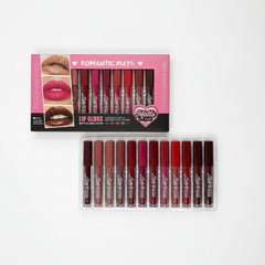 Romantic May Matte Lip Club Liquid Lip Gloss – 12 Piece Set