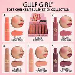 Gulf Girl Juicy Cheeks Soft Cheek Tint Blush Sticks