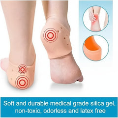 Half Cover Sock Silicone Gel Heel Pad Socks for Pain Relief