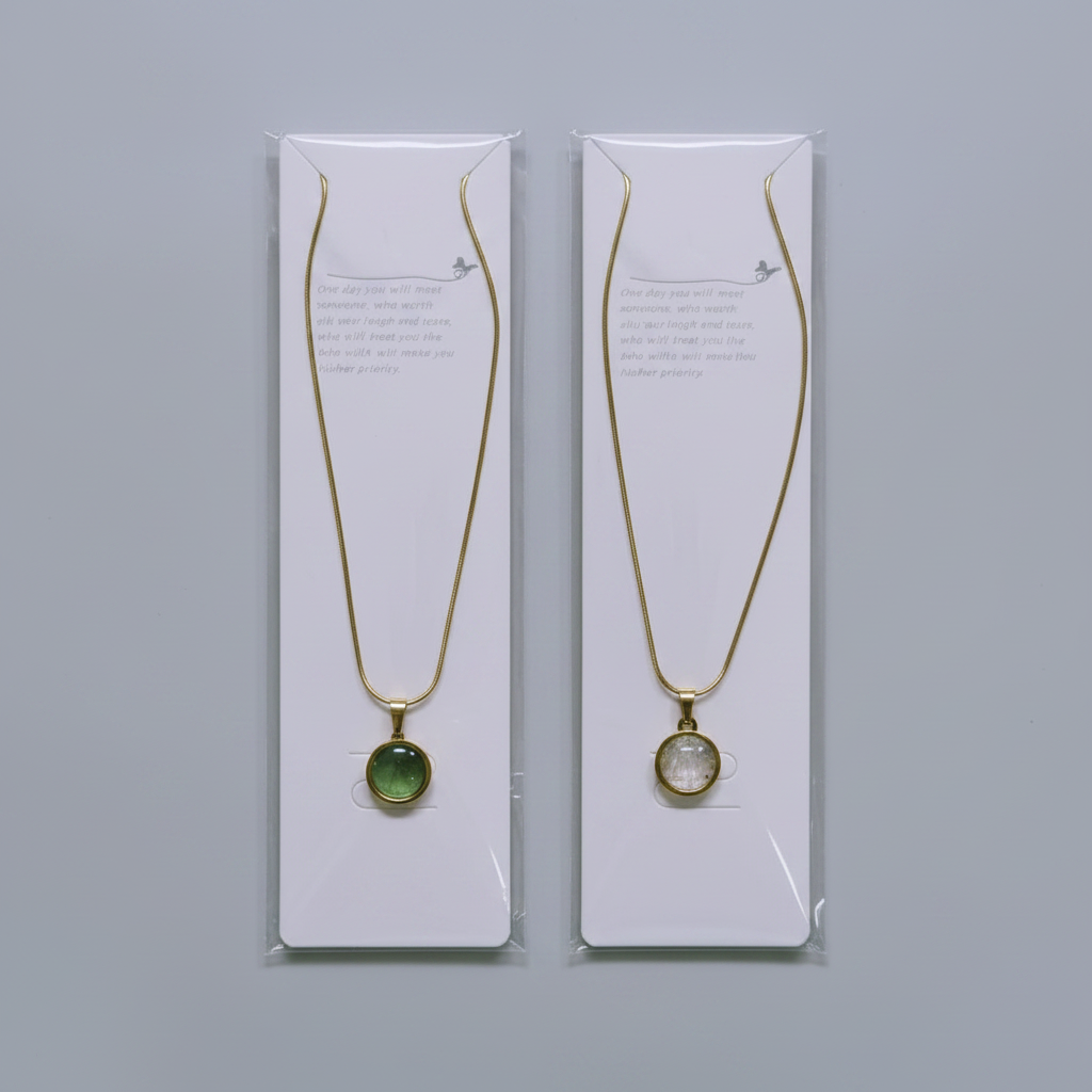 Minimalist Solitaire Pendant - Gold Tone Collection - Each