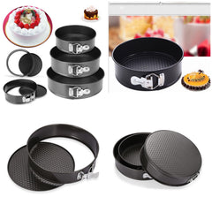Pack of 3 Non-Stick Round Cake Pan Set | Pans for Layered Cakes