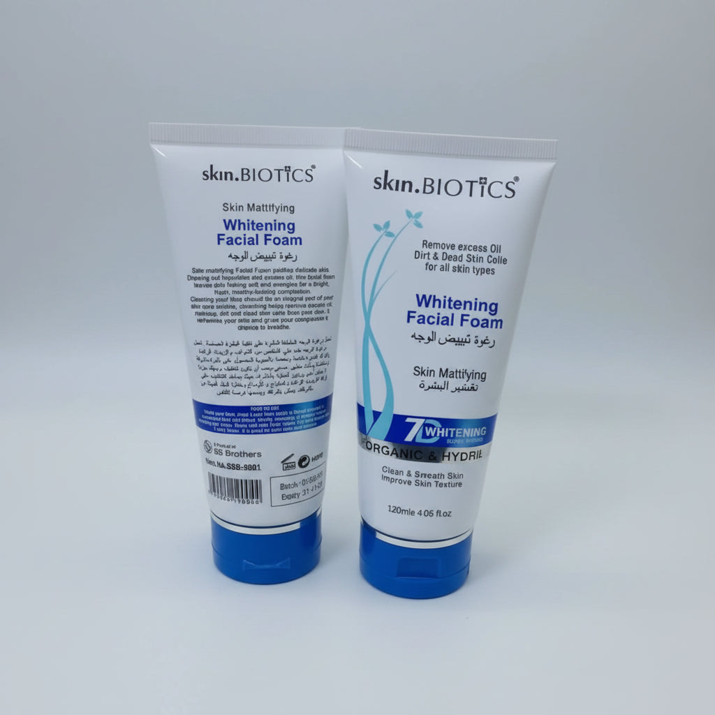 Skin Biotics Facewash Whiteing Facial Foam 7D - 120ml