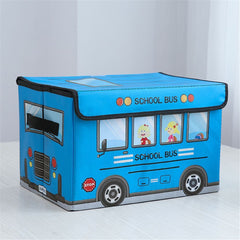 Kids Foldable School Bus Storage Box