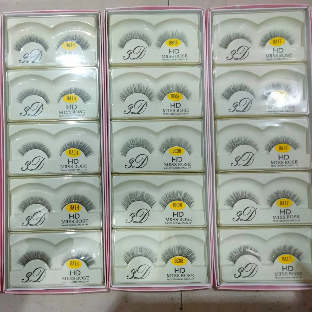 Miss Rose Eye Lashes - Pack of 5