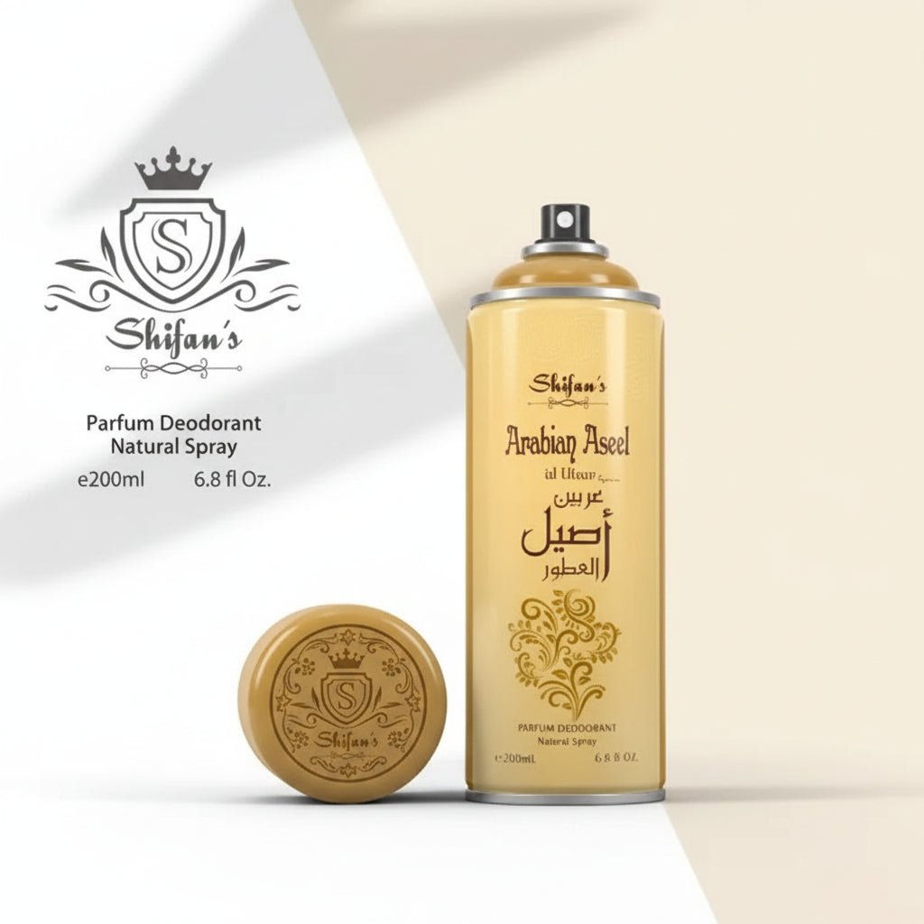 Shifan's Arabian Aseel Perfume Deodorant Natural Spray  - 200ml