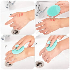 Portable Facial Cleaning Mat Pad Scrubber Silicone Face Cleansing Brush