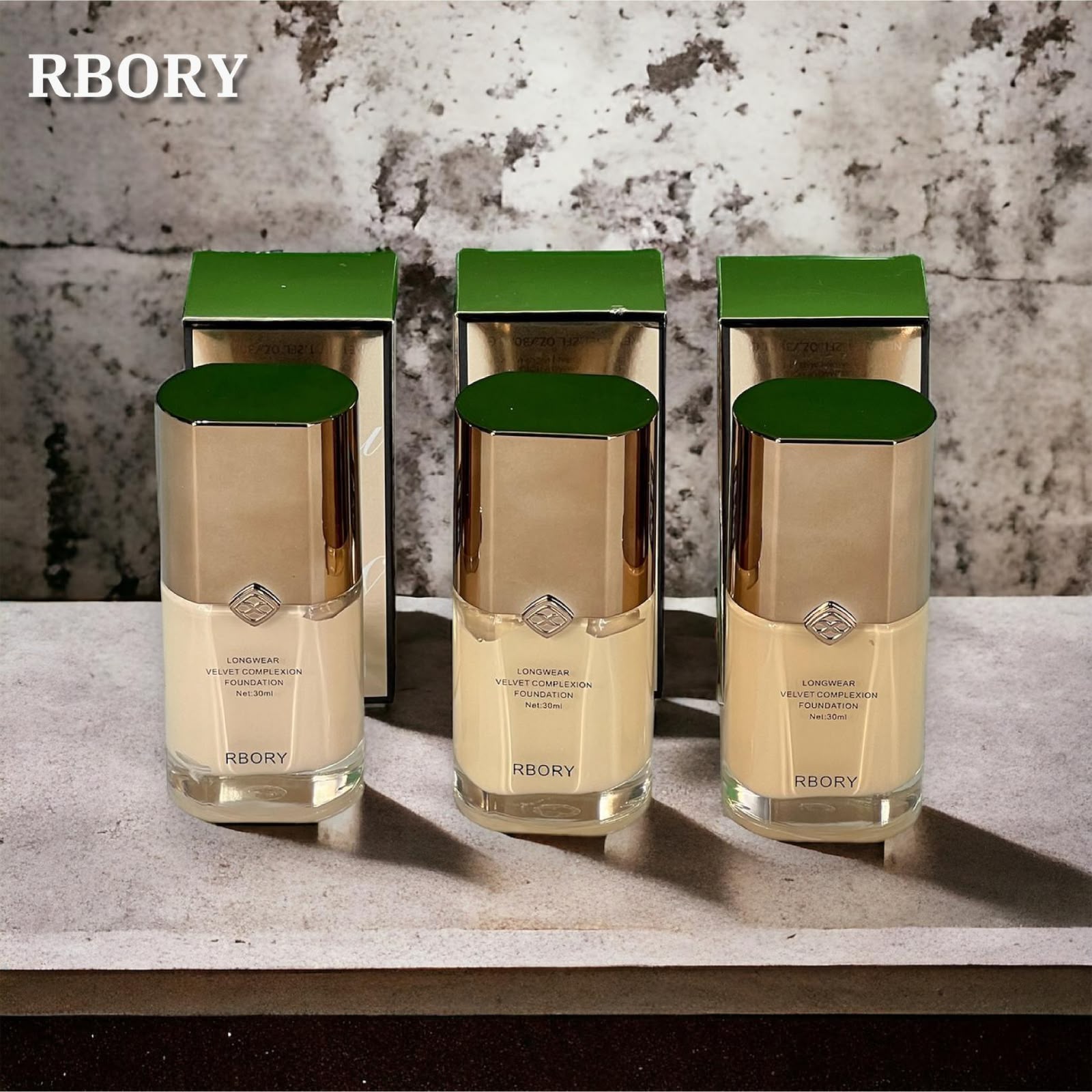Rbory Longwear Velvet Complexion Foundation - 30ml