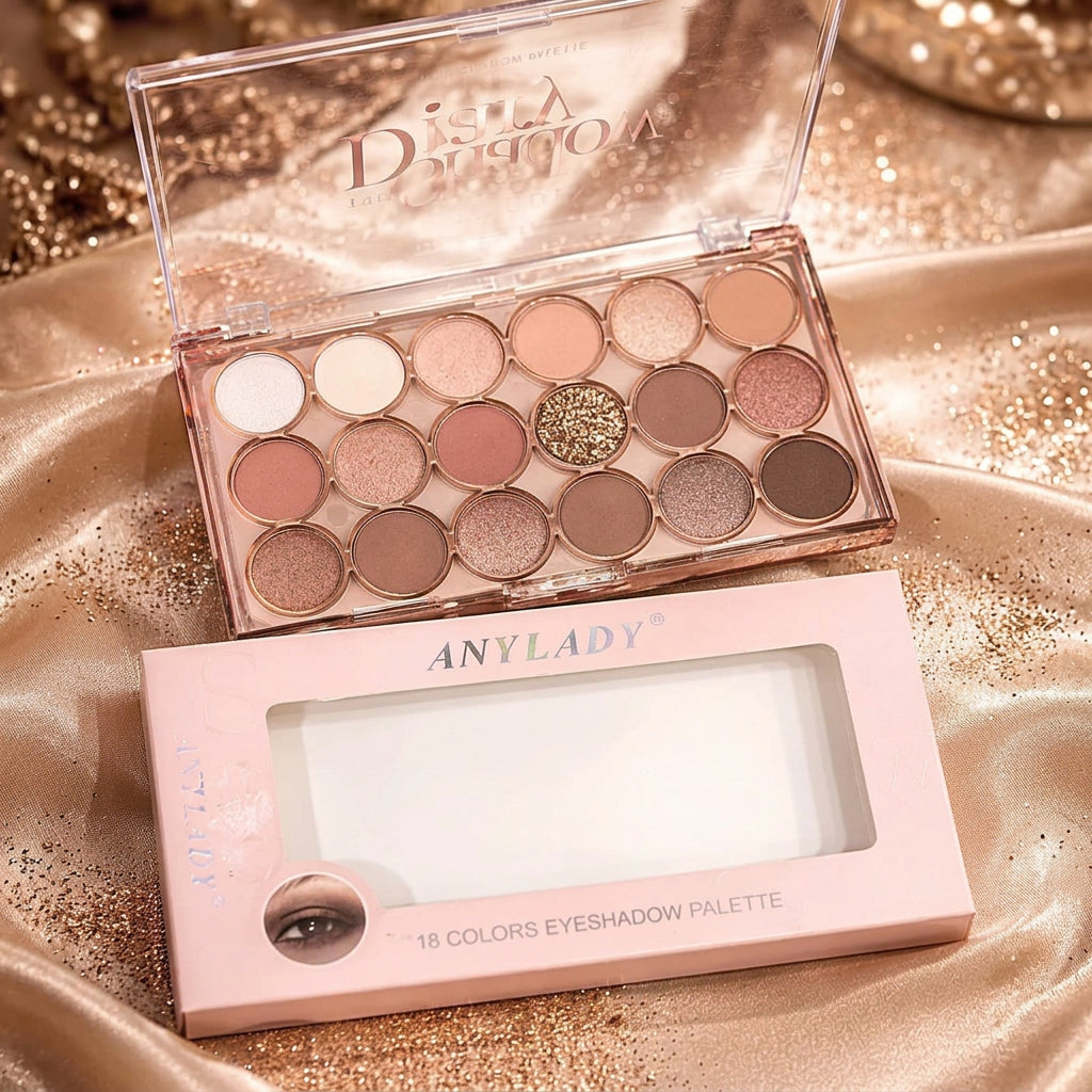 AnyLady Shimmer & Matte Eyeshadow Palette - 18 Color