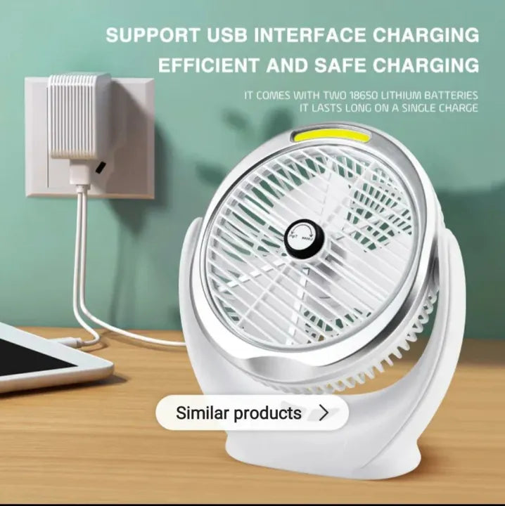 Dekstop Fan with Cob Light /Desk Fan