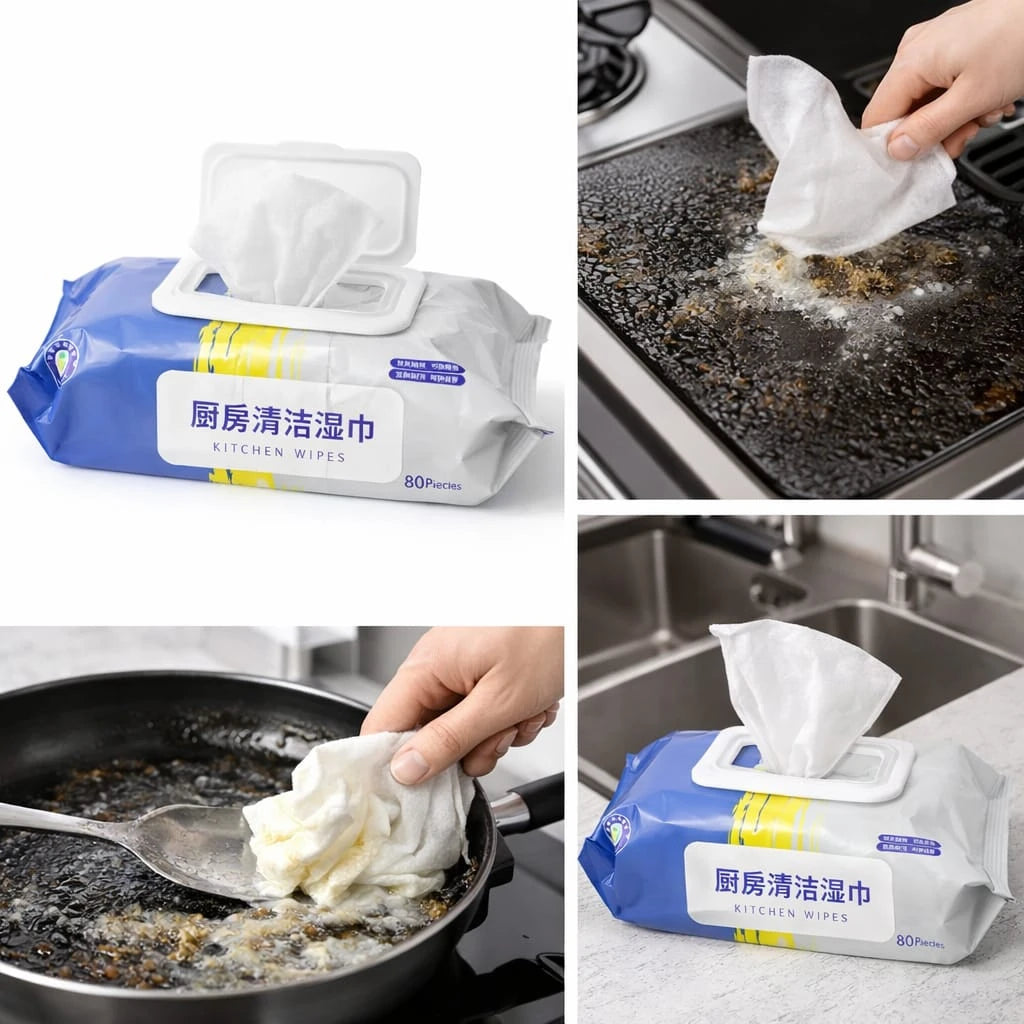 New Kitchen Wipes - 80Pcs