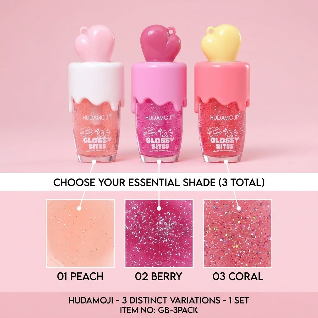 Hudamoji Glossy Bites Fruity Lip Gloss