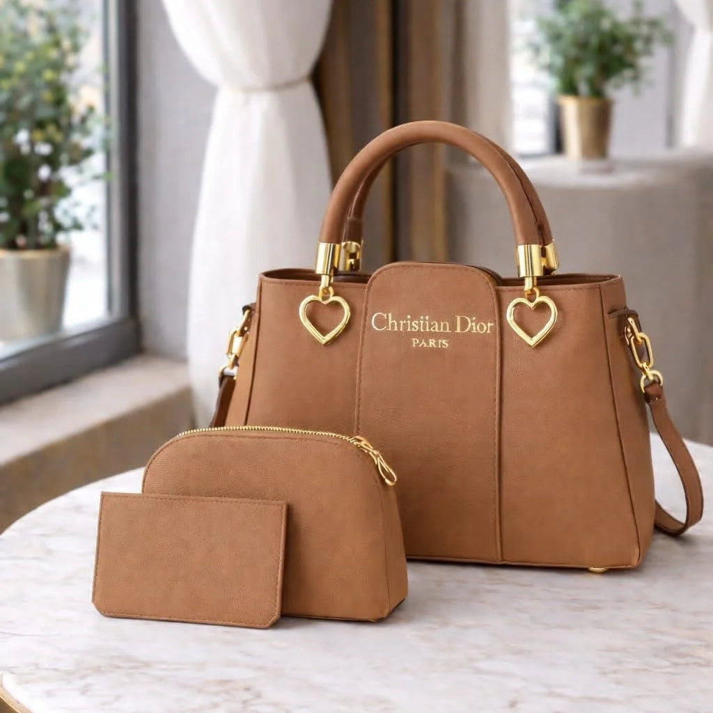 Christian Dior Paris 3 in 1 Handbag Set
