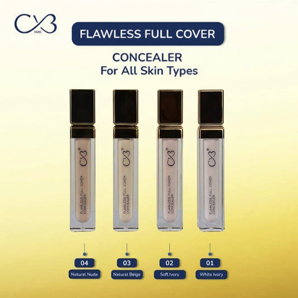CVB Natural Nude Complete Coverage Liquid Concealer - 6ml