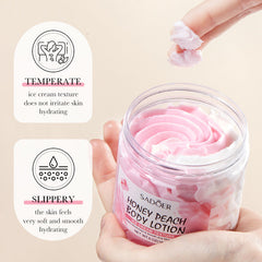 Sadoer Honey Peach Body Lotion Ice Cream Texture - 180g