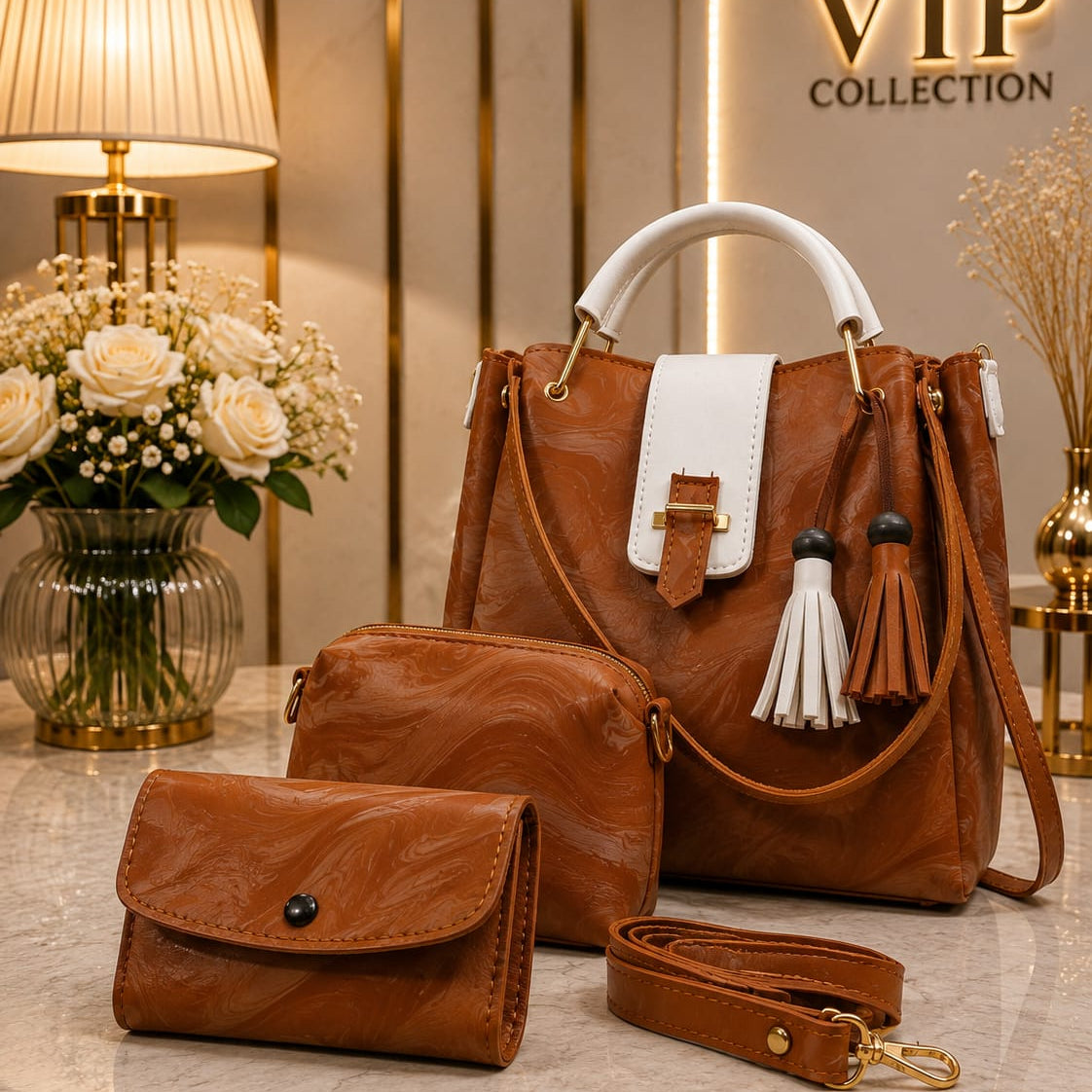 Stylish 3-Piece Handbag SeT for Women
