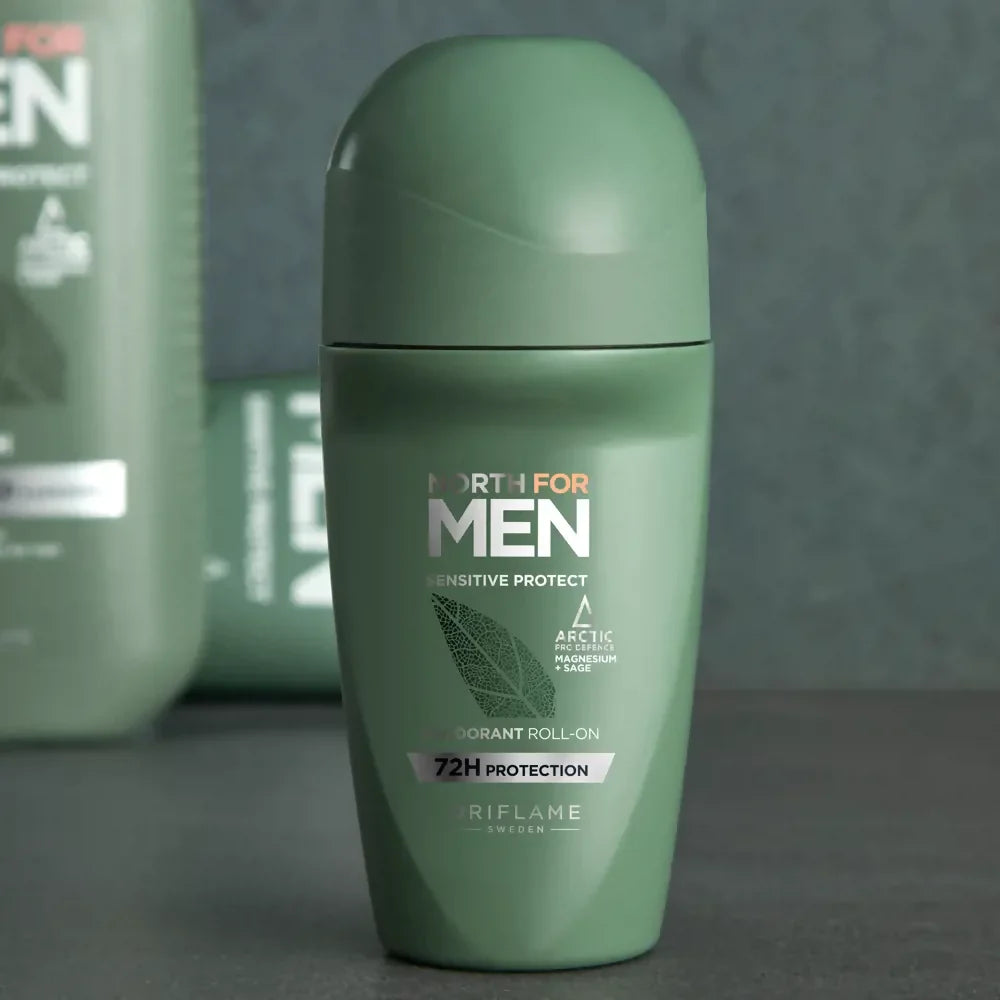Oriflame North For Men Sensitive Protect Deodorant Roll On - 50ml