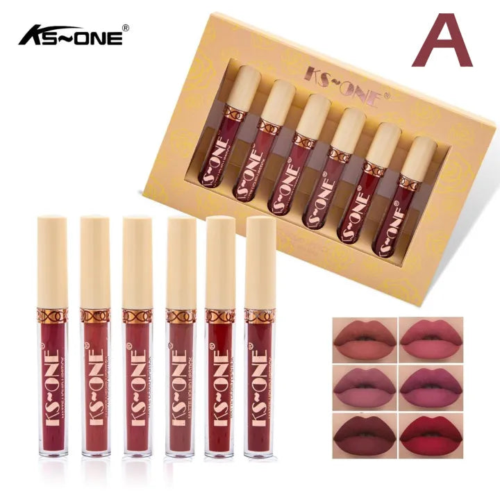 KS-One Liquid Matte Lipstick Set - Pack of 6