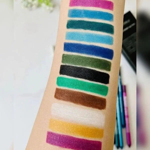 Flormar Waterproof Pencil Eyeliners -  Pack of 12
