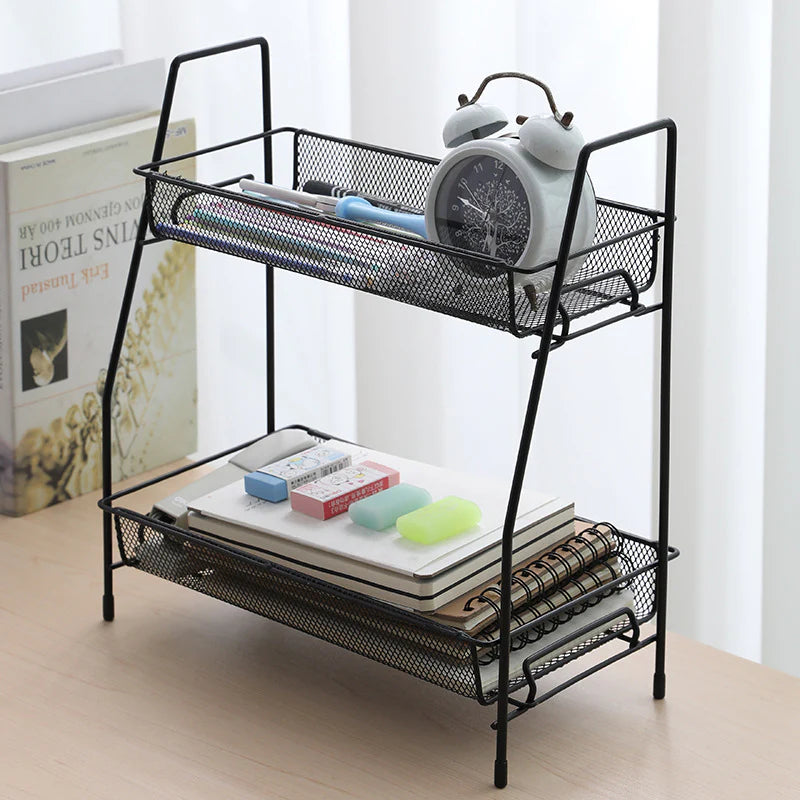 2 Layer Multi-Purpose Mini Portable Iron Organizer