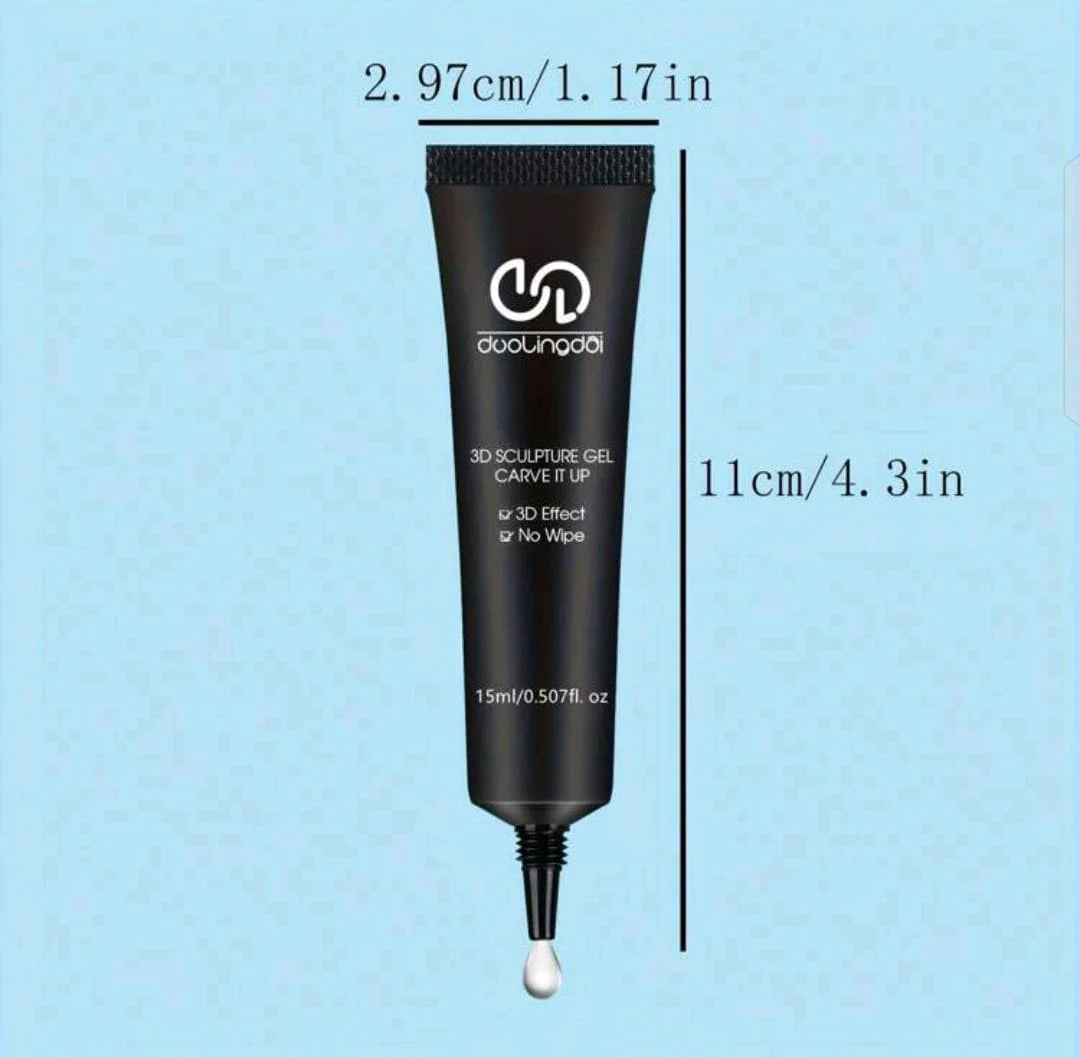 3D Sculpting Gel - Nail Art Modeling Gel, Suitable For DIY Nail Design - 15ml