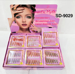 Romantic Myth Cat's Eye Reusable almond-shaped artificial nails
