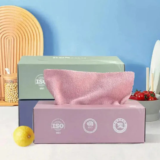 Disposable Microfiber Kitchen Towel - Box Packing